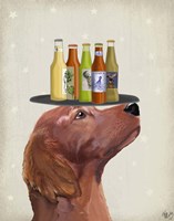 Red Setter Beer Lover Fine Art Print