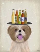 Shih Tzu Beer Lover Fine Art Print