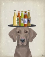 Weimerarner Beer Lover Fine Art Print