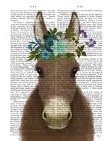 Donkey Bohemian 3 Book Print Fine Art Print