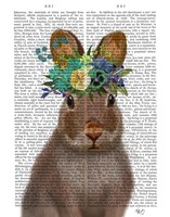 Rabbit Bohemian Book Print Fine Art Print