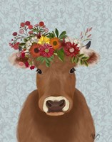 Cow Bohemian 1 Fine Art Print