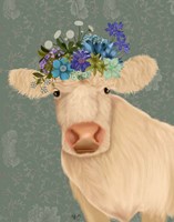Cow Cream Bohemian 2 Fine Art Print