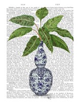 Chinoiserie Vase 1, With Plant Book Print Fine Art Print