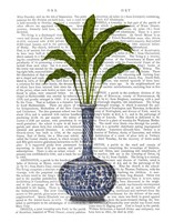 Chinoiserie Vase 3, With Plant Book Print Fine Art Print