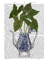 Chinoiserie Vase 4, With Plant Book Print Fine Art Print