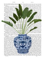 Chinoiserie Vase 5, With Plant Book Print Fine Art Print