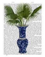 Chinoiserie Vase 8, With Plant Book Print Fine Art Print
