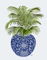 Chinoiserie Vase 6, With Plant Fine Art Print