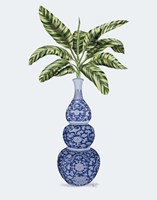 Chinoiserie Vase 7, With Plant Fine Art Print