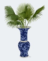 Chinoiserie Vase 8, With Plant Fine Art Print