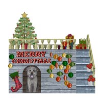 Christmas Des - Christmas Kennel - Bauble Fine Art Print