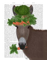 Donkey Carrot Hat Book Print Fine Art Print