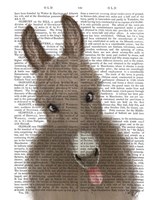 Funny Farm Donkey 2 Book Print Fine Art Print