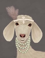 Posh White Goat Fine Art Print