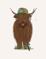 Highland Cow Fisherman Fine Art Print