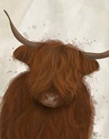 Highland Cow 3, Portrait Fine Art Print