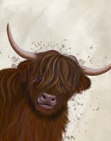 Highland Cow 5, Portrait Fine Art Print