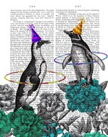 Party Penguins Book Print Fine Art Print