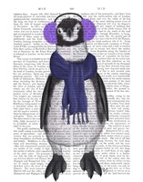 Penguin Ear Muffs Book Print Fine Art Print