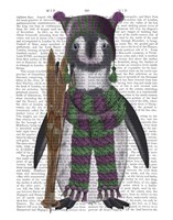 Penguin Skis Book Print Fine Art Print