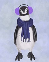 Penguin Ear Muffs Fine Art Print