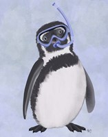 Penguin Snorkel Fine Art Print