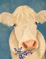 Cow Cream, Bluebells Fine Art Print
