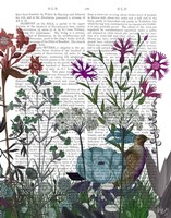 Wildflower Bloom, Partridge Book Print Fine Art Print