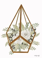 Gold Geometric Diamond Fine Art Print