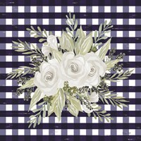 Navy Floral II Fine Art Print