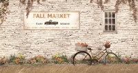 Fall Market with Bike Fine Art Print