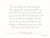 She was Beautiful Fine Art Print