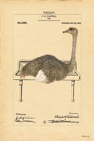 Ostrich in Sink Fine Art Print