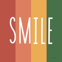 Smile Rainbow Retro Fine Art Print