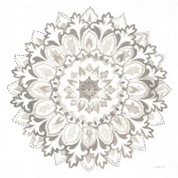 Mandala Delight II Neutral Fine Art Print