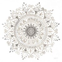 Mandala Delight I Neutral Fine Art Print