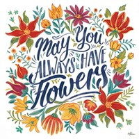 Happy Thoughts IV White Framed Print