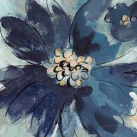 Inky Floral III Cool Fine Art Print