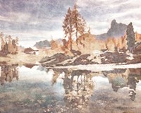 Little Cabin by the Lake Fine Art Print