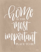 Home is the Most Important Place to Be Fine Art Print