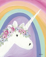 Floral Unicorn I Fine Art Print