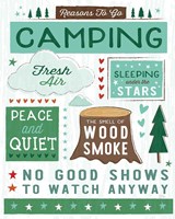 Comfy Camping XI Framed Print