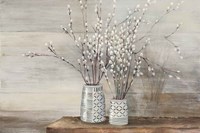 Pussy Willow Still Life with Designs Fine Art Print