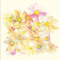 Pastel Garden Daisies Fine Art Print