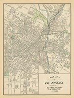Map of Los Angeles Fine Art Print