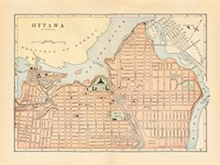 Map of Ottawa Fine Art Print