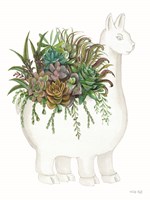 Proud Llama Pot I Framed Print
