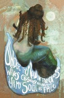 Under the Moon Mermaid Fine Art Print