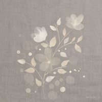 Flower Bunch on Linen I Fine Art Print